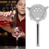 Stainless Steel Cocktail Strainer Shake Drinks Ice Mixed Filter for Bar   Party (  Gold)