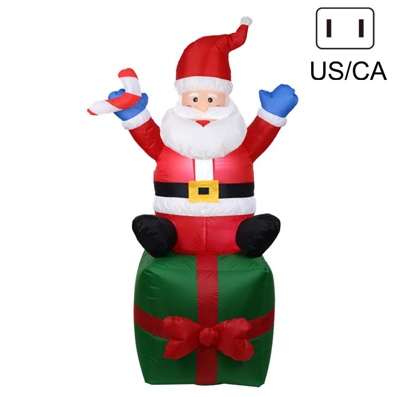 Christmas Inflatable LED Lights Santa Claus Ornament Cartoon Model Decor Home Outdoors Christmas New Year Decor