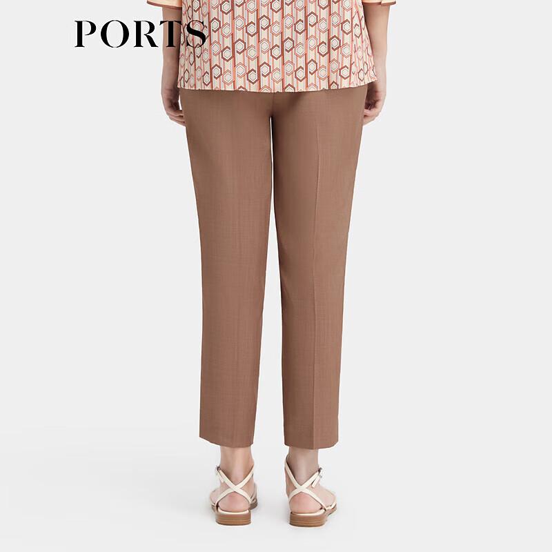 PORTS Women's Slit-Detailed Tapered Cropped Pants