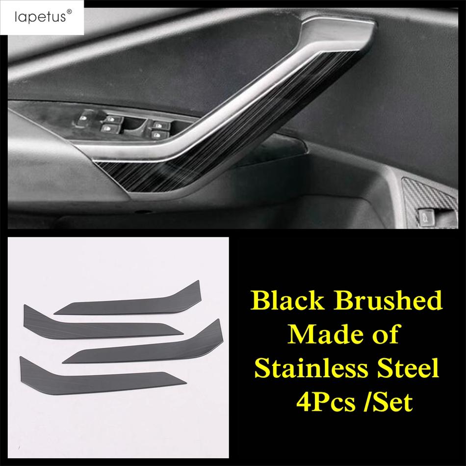 Car Inner Door Armrest Panel Strip Decoration Cover Trim For Volkswagen Jetta Mk7 - Matte / Carbon Fiber Accessories Black Brushed
