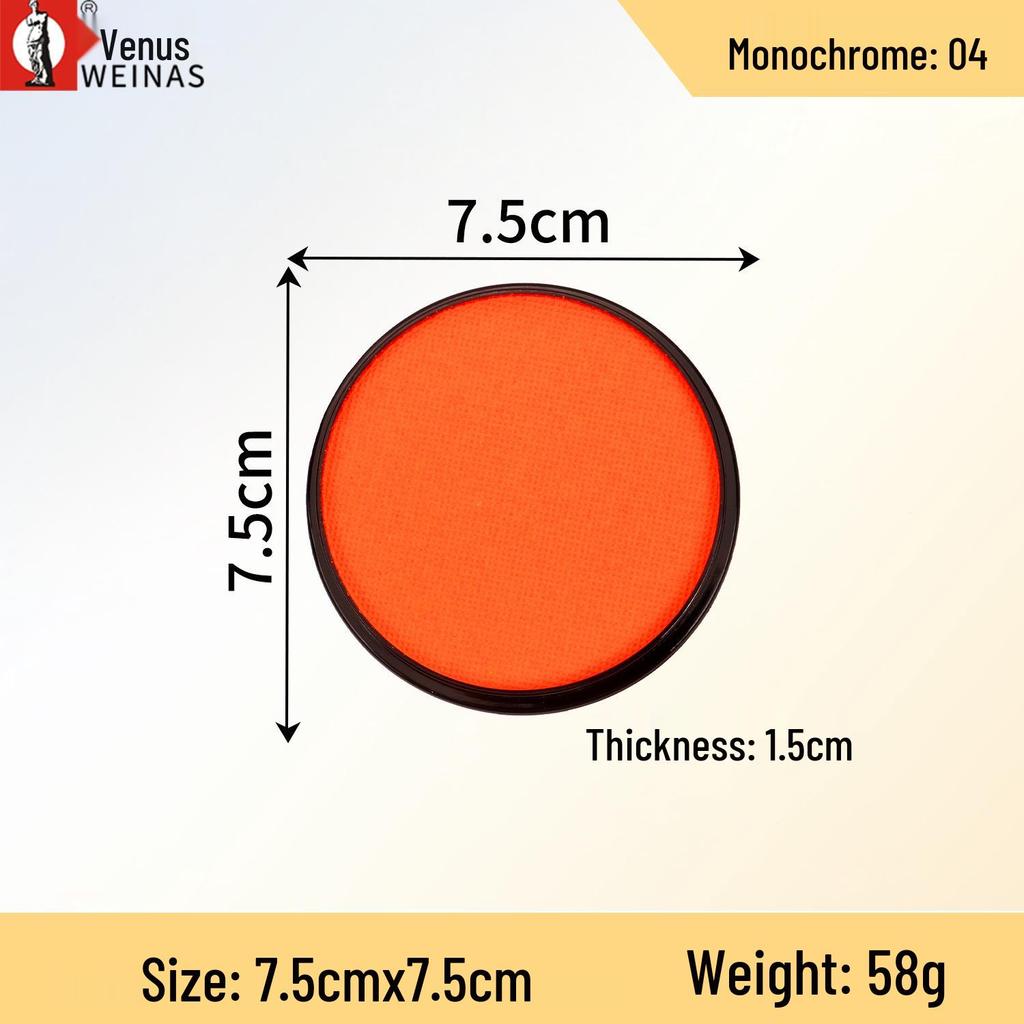 Monochrome Water-Soluble Body Paint for Kids DIY Halloween Cosplay Face Painting Palette