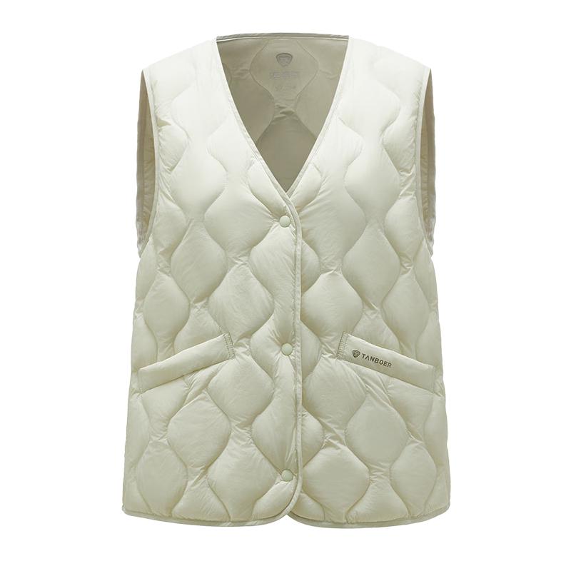 Women's Tanboer V-Neck Short Down Vest TB5330112D