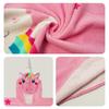 LOLANTA Kids' Hooded Bathrobe, Baby Bath Towel, 100% Cotton, Perfect for Water Play, Pool, Bath, Baby Shower, Unicorn Pink, Ages 1-3