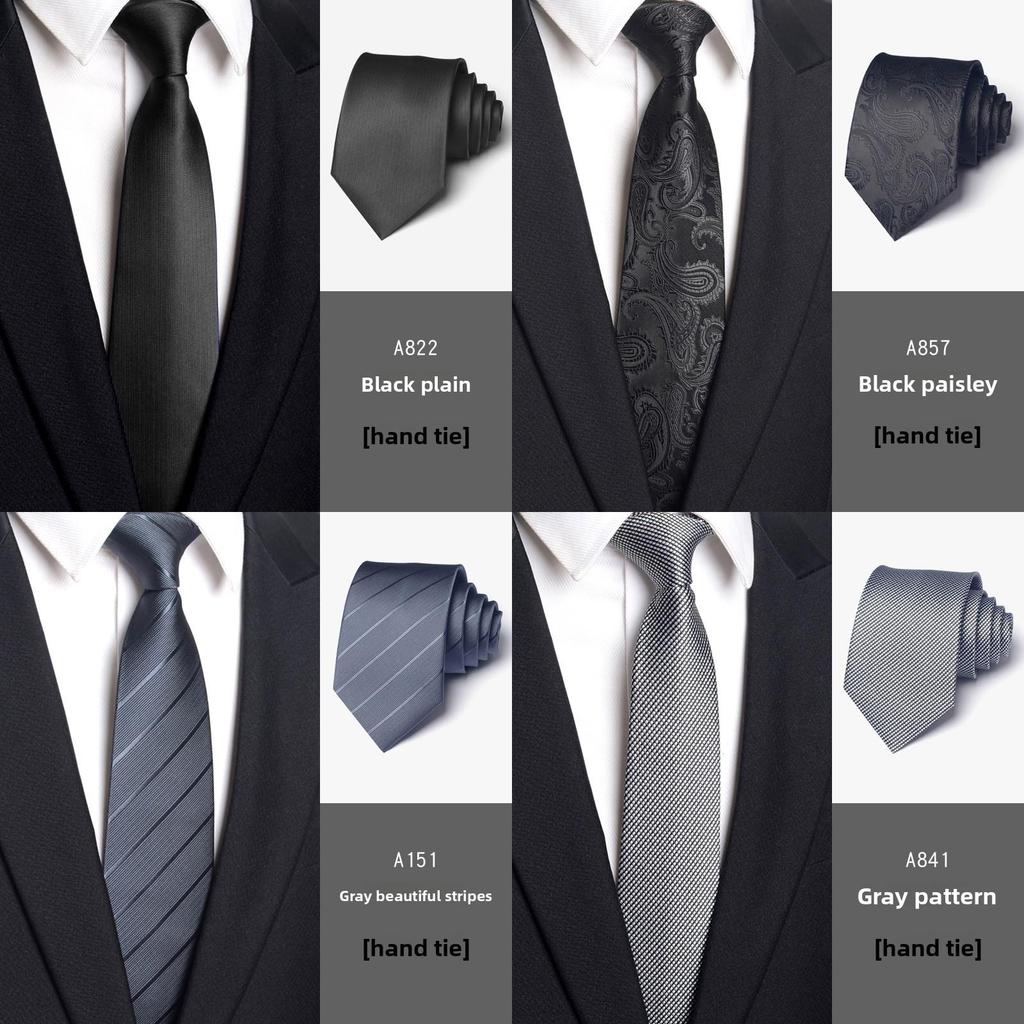 Men Striped Pattern Tie With Durable Material For Special Occasions