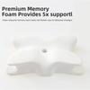 5 Colors Butterfly Neck Pillow Memory Foam Orthopedic Cervical Support Pillow for Pain Relief and Health Care