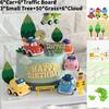 Decoration Cake Car Cartoon Cars 3 Children Birthday Baking Dessert Gift Flag