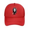 Monochrome Windblown Rebel Glam Port Mesh Baseball Cap Polyester Forward Observations Hat Adjustable Golf Hat Summer
