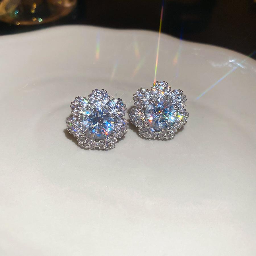 Silver Zircon Butterfly Teardrop Earrings - Luxurious, Elegant & Versatile Jewelry for Women