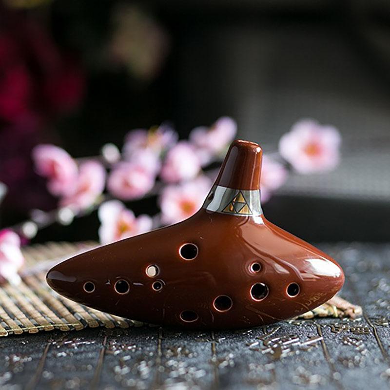 Ceramic Ocarinas 12 Holes Ocarinas Legend Ocarina of Time Professional Musical Instruments Offers Accessories Gifts