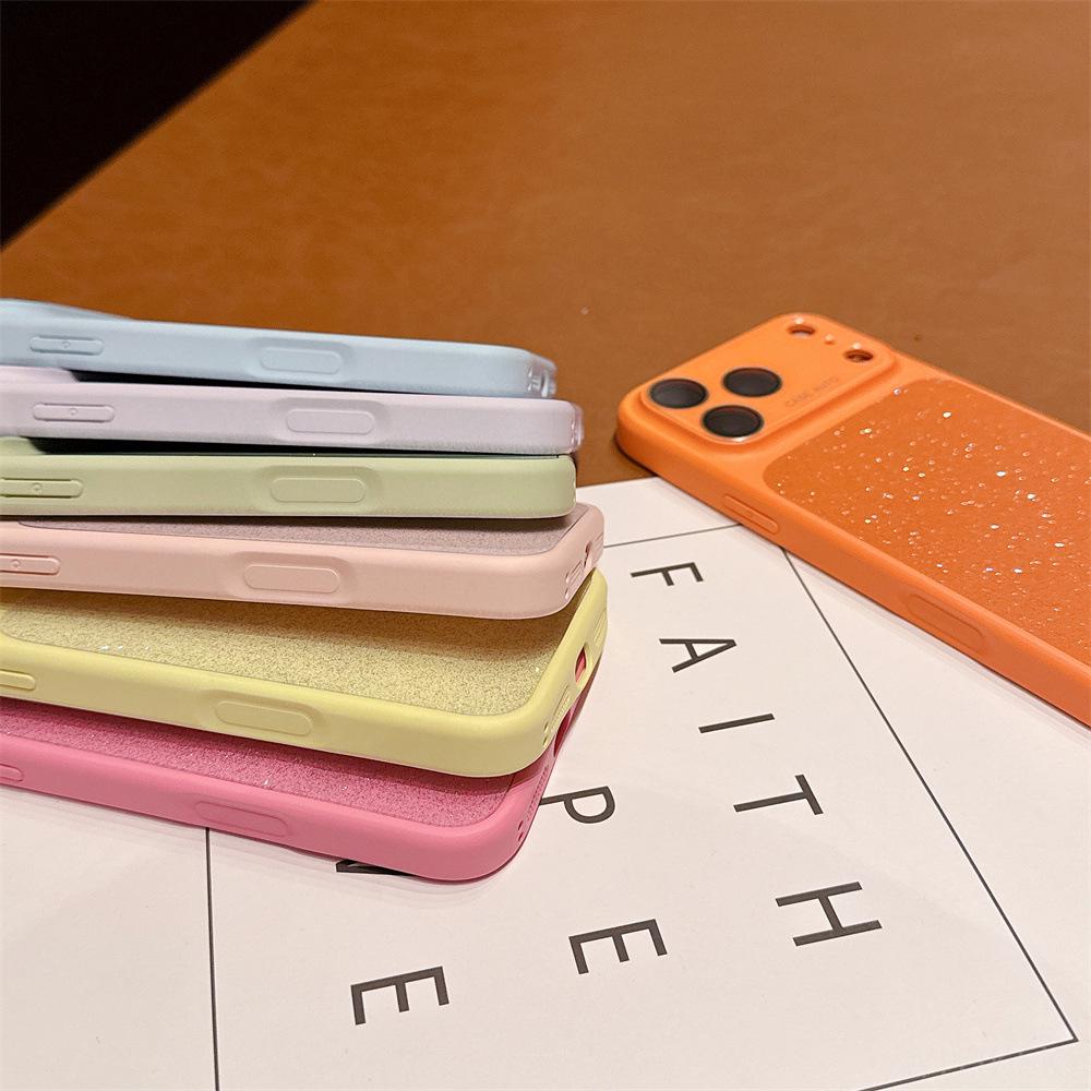Glitter Phone Case for iPhone 17 Pro with Full Coverage Lens Film for Apple 16 Pro Max and 15
