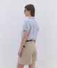 CLUNY Minimal Strap High Waist Shorts - Beige