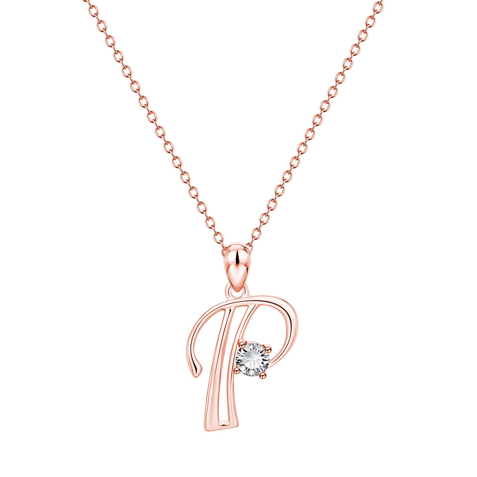 

Модные женские подарки 26 английских букв имени цепи кулон ожерелья ювелирные изделия