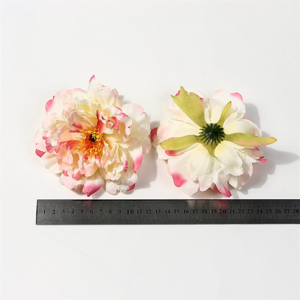 3Pcs Artificial Peony Flowers Heads 12CM Big Silk Fake Flower for Home Decor Wedding Decoration DIY Crafts Wreath Accessories