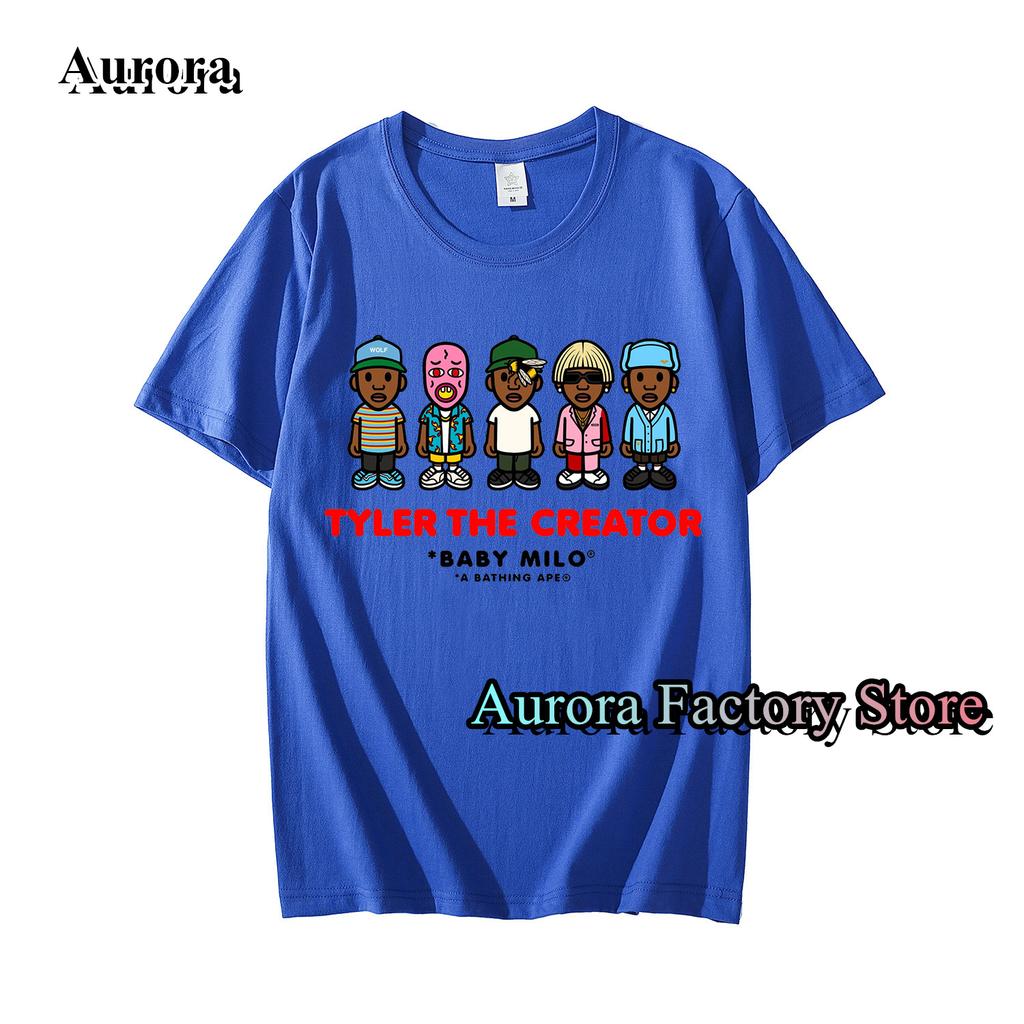 Summer Men Cotton T-Shirt TYLER THE CREATOR Printed Tops Tees Male Casual Short Sleeve Clothing Hip Hop Streetwear