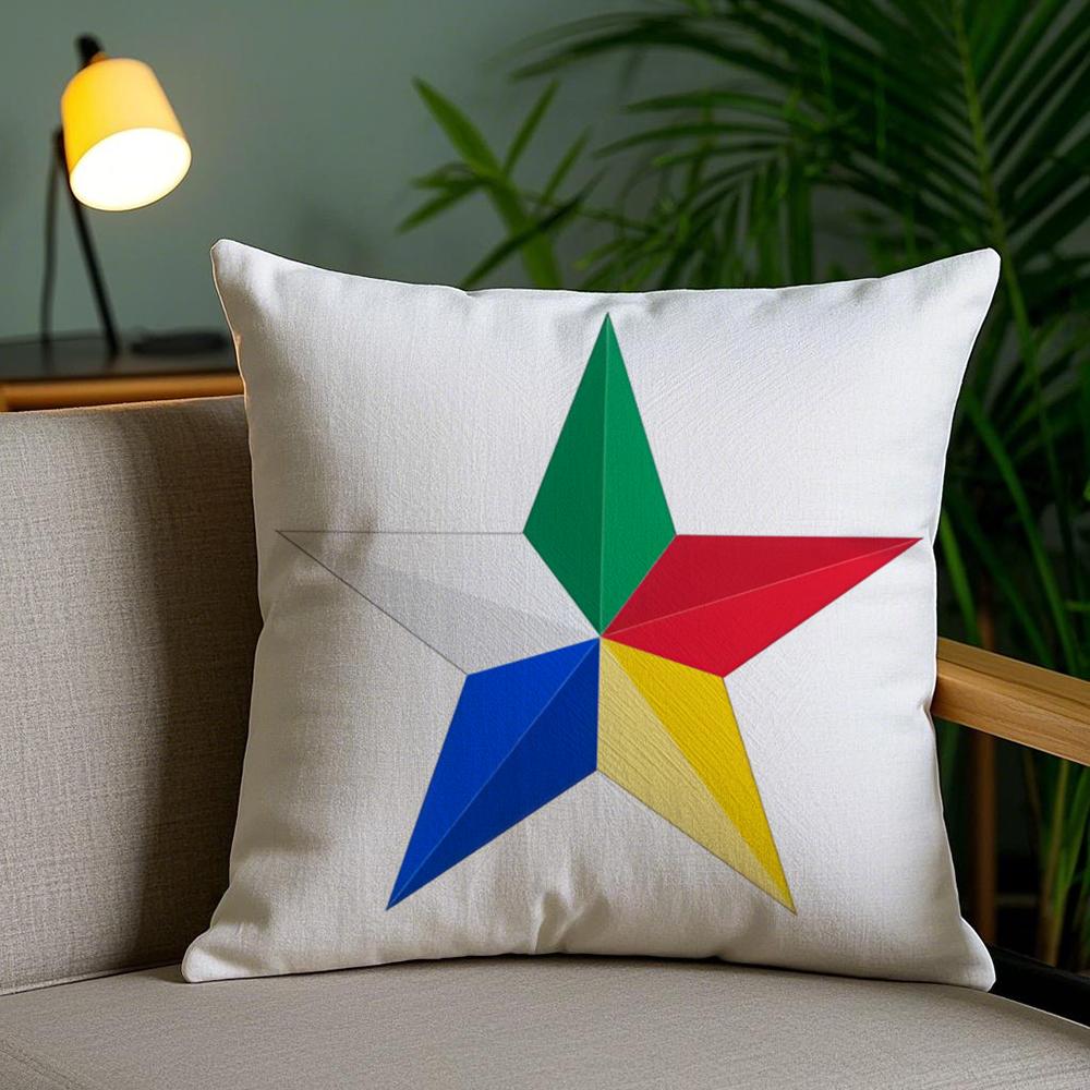 Druze Flag Cushion Cover Soft Short Plush Double-Sided Printing Home Decor Machine Washable Pillow Case Gift