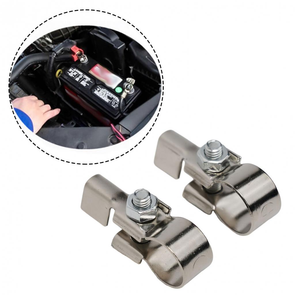 2pcs Car Buses Car Battery Termina Battery Cable Terminal Clamp Connector