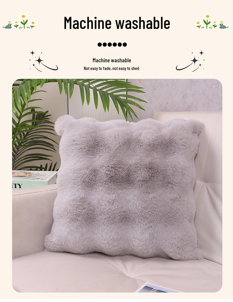 Husă de Pernă Luxoasă din Pluș pentru Fereastră Golfului, Canapea, Sufragerie și Noptieră