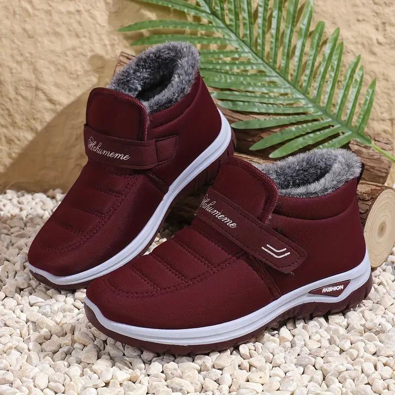 Cotton Shoes Women's New Winter Velvet Thickened Couple Snow Boots Outdoor Walking Warm Short Boots Foreign Trade Women's Boots