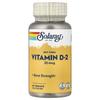 Solaray Dry Form Vitamin D2 25mcg Veggie Capsules, 60 Count