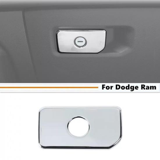 For 19-24 Dodge Ram 3500/2500 Chrome Copilot Storage Glove Box Handle Cover Trim