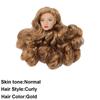 White Normal Tan Skin Doll Head European Face Fashion Doll Head  for 11.5 Inch BJD Doll Body