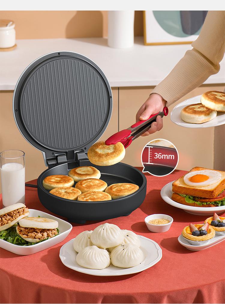 Liren electric pancake pan, double-sided heating electric pancake holder, pancake special pot, uncoated electric frying pan, breakfast machine