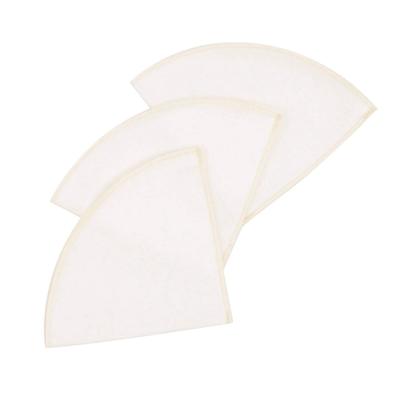 Washable Coffee Filters, Made In Japan, Linen, Sewn with Cotton Thread, Pack of 3, 1-4 Cups (White, Made In Japan)