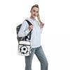 Soccer Ball Art Drawing Worldcup 2022 Football Game Sports Lunch Bags Insulated Lunch Tote Waterproof Bento Box Picnic Bags