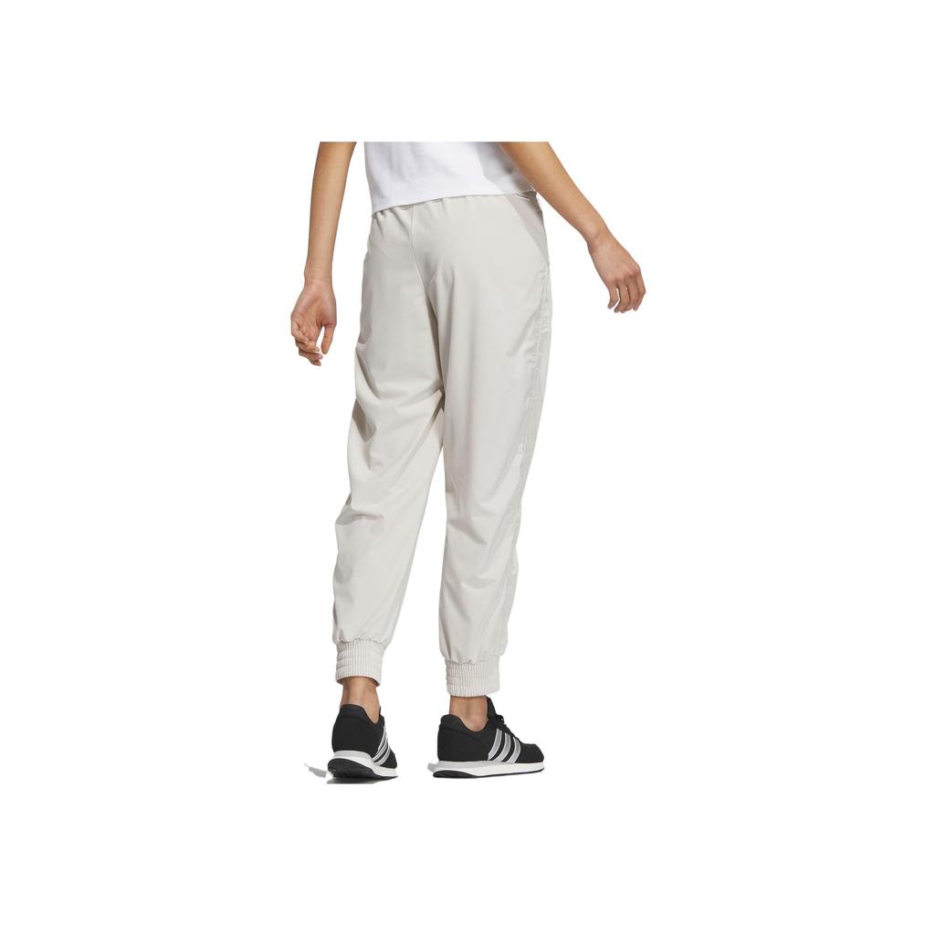Adidas Solid Color Loose Casual Sport Pants Women Bottoms Fawn-Brown IS7410