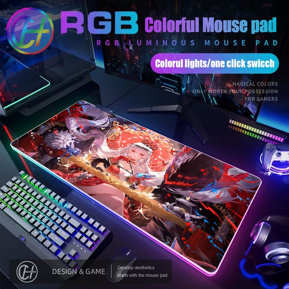 

Arknights Амия Чен Нянь Даск Лин Скади Техас Большой Коврик для Мыши RGB Игровой Коврик для Мыши Стол Геймер Большой Светодиодный Свет XXL Коврик для Мыши RGB600x300x3mm
