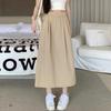 Women's Retro Pleated Mid-Length Skirt - Summer/Autumn Yamamoto Style