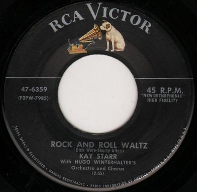 7-inch Plaat KAY STARR - Rock And Roll Waltz / I've Changed 476359 RCA Victor 1955 VK Rock Gebruikt