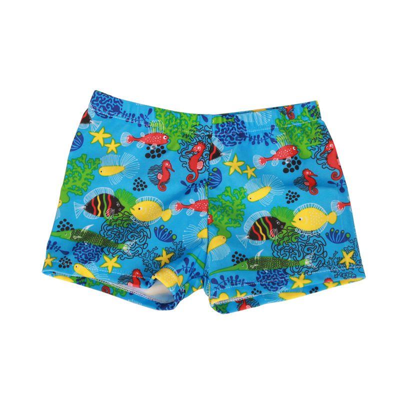 Premium Quality Children Kid Boys Cartoon Print Stretch Beach Shorts For Swimwear