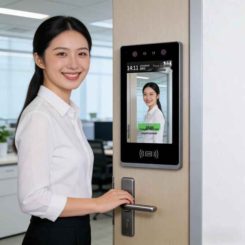 Dynamic Face Recognition Access Control & Time Attendance System CN plug (adapter included)