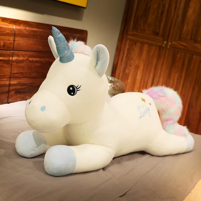 Unicorn Toy Plush Cartoon Stuffed Throw Pillow Doll Soft Cute Kids Gift Xmas