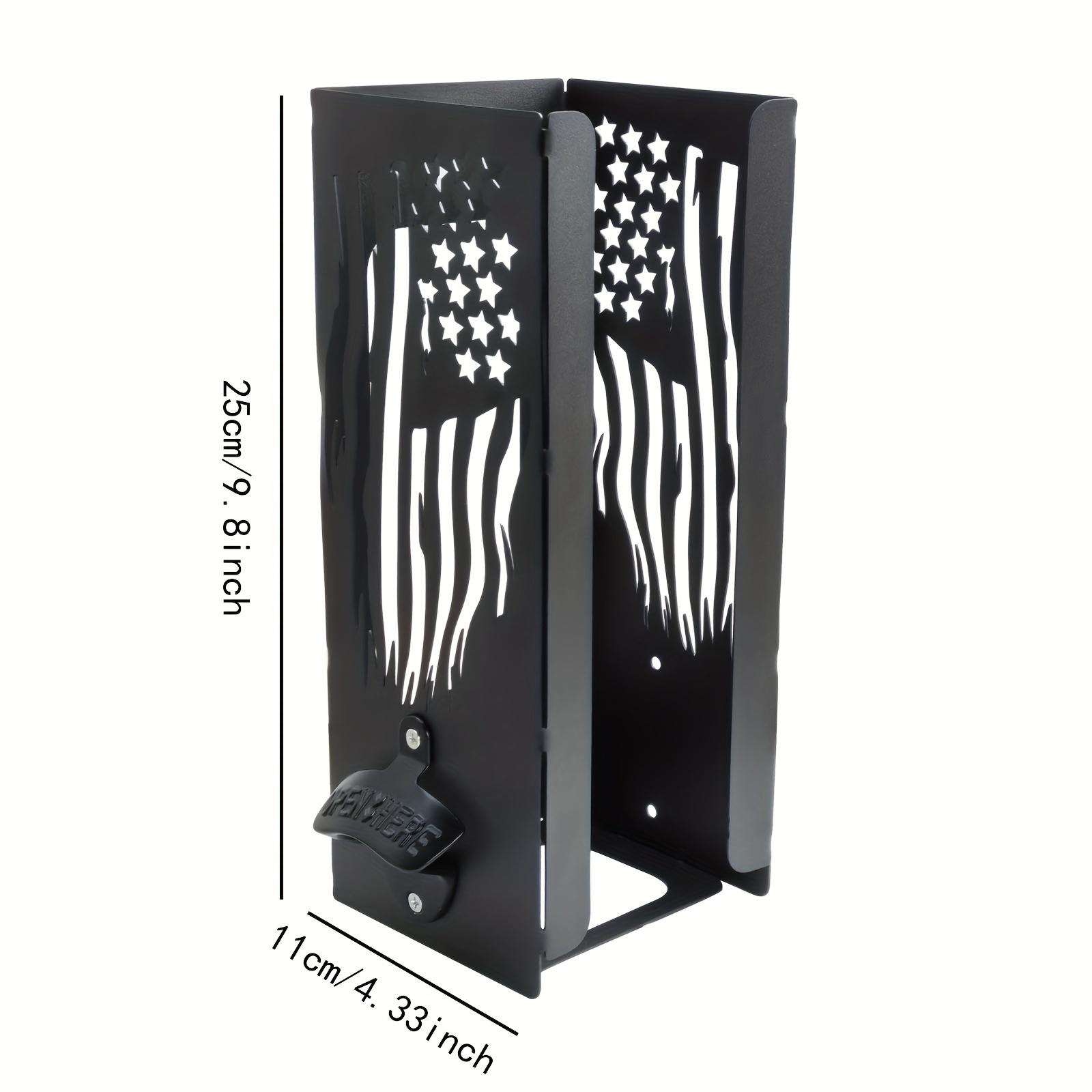 

Heavy-Duty Metal Beer Opener & Wall-Mount Cooling Rack. Rustic Design, Space-Saving. Ideal Gift for Home Bar & Party Hosts.