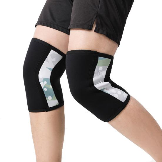 Sports Knee Compression Sleeve, Elastic Breathable Knee Support Brace, Men Women Knee Protector for Deep Crouch, Weightlifting, Basketball