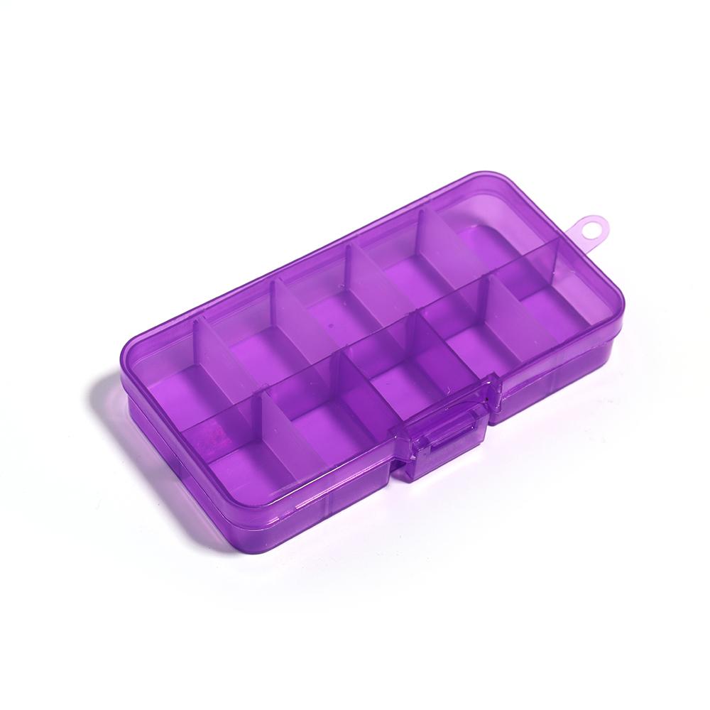 10-15 Grids Plastic Transparent Storage Box Square Adjustable Organizer with Cover for Jewelry Beading Compartment Storage Case