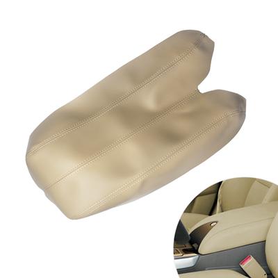 Für Acura RDX 2007 2008 2009 2010 2011 2012 Mikrofaserleder Mittelkonsolenabdeckung Armlehnenbox Abdeckung Schutzleiste Beige