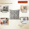 2D Floral 3D Embroidered Cushion Covers For Home Pattern Cushion Cover Suitable For Sofa Bedroom Car Pillow Cover