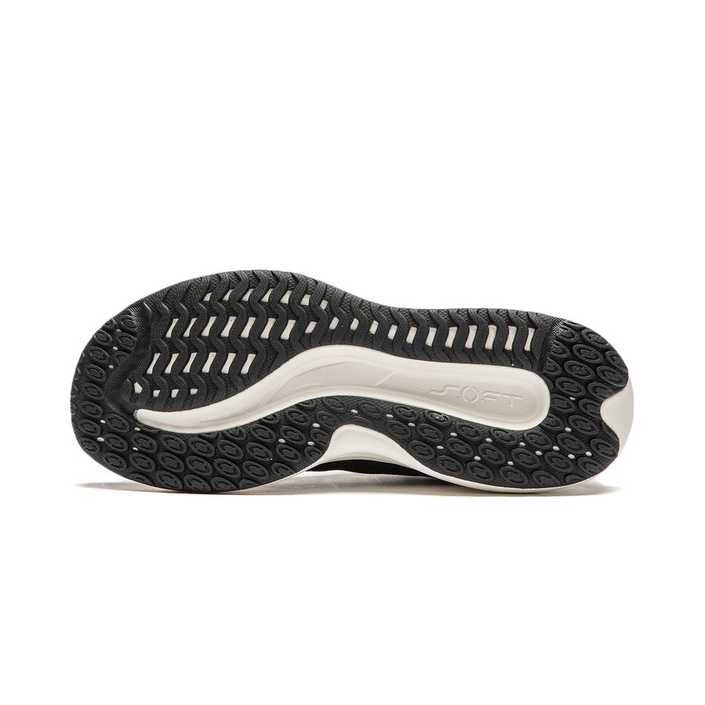 Li Ning Soft Lite Breathable Thick Sole Shock Absorbing Non-Slip Lightweight Low-Top Casual Shoes Women sneakers Black AGLU162-3