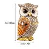 Owl Figurines Owl Garden Statue Handmade Resin Sculpture Ornaments Decoration Shelf Decor for Bathroom Desk Tabletop Living Room