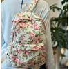Schoolbag new floral small fresh primary and secondary school schoolbag casual trendy simple backpack Japanese ins wind shoulder