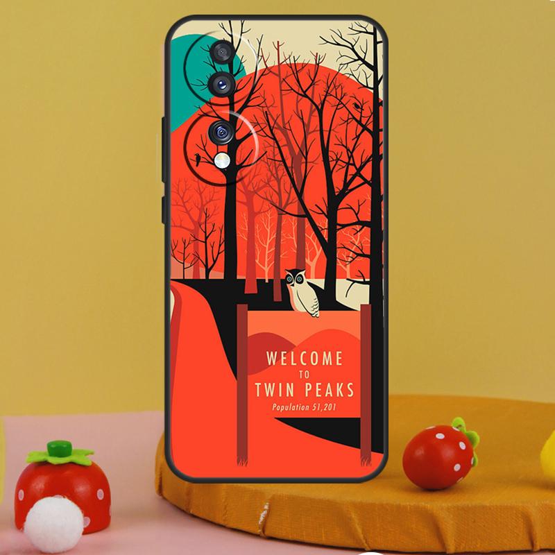 Twin Peaks poster Case For Honor 200 Pro X9c X9a X8a X7a X6a X7 X8 X9 X8b X9b Magic 5 6 50 70 90 Lite Cover