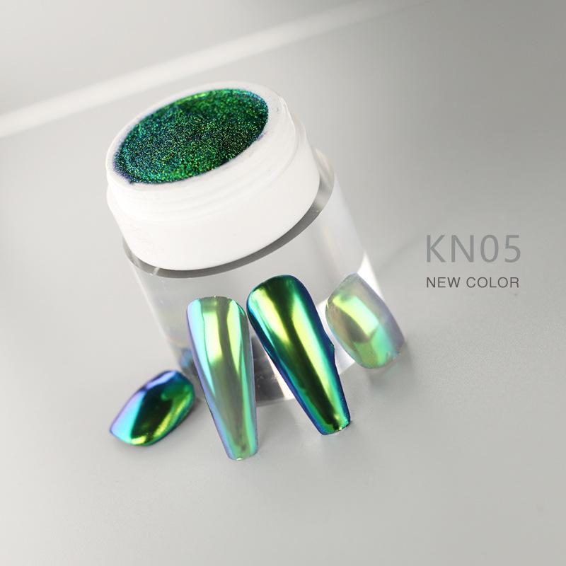 

Высококачественный глубокий розовый переливающийся хамелеон глиттер для ногтей - Серия KN