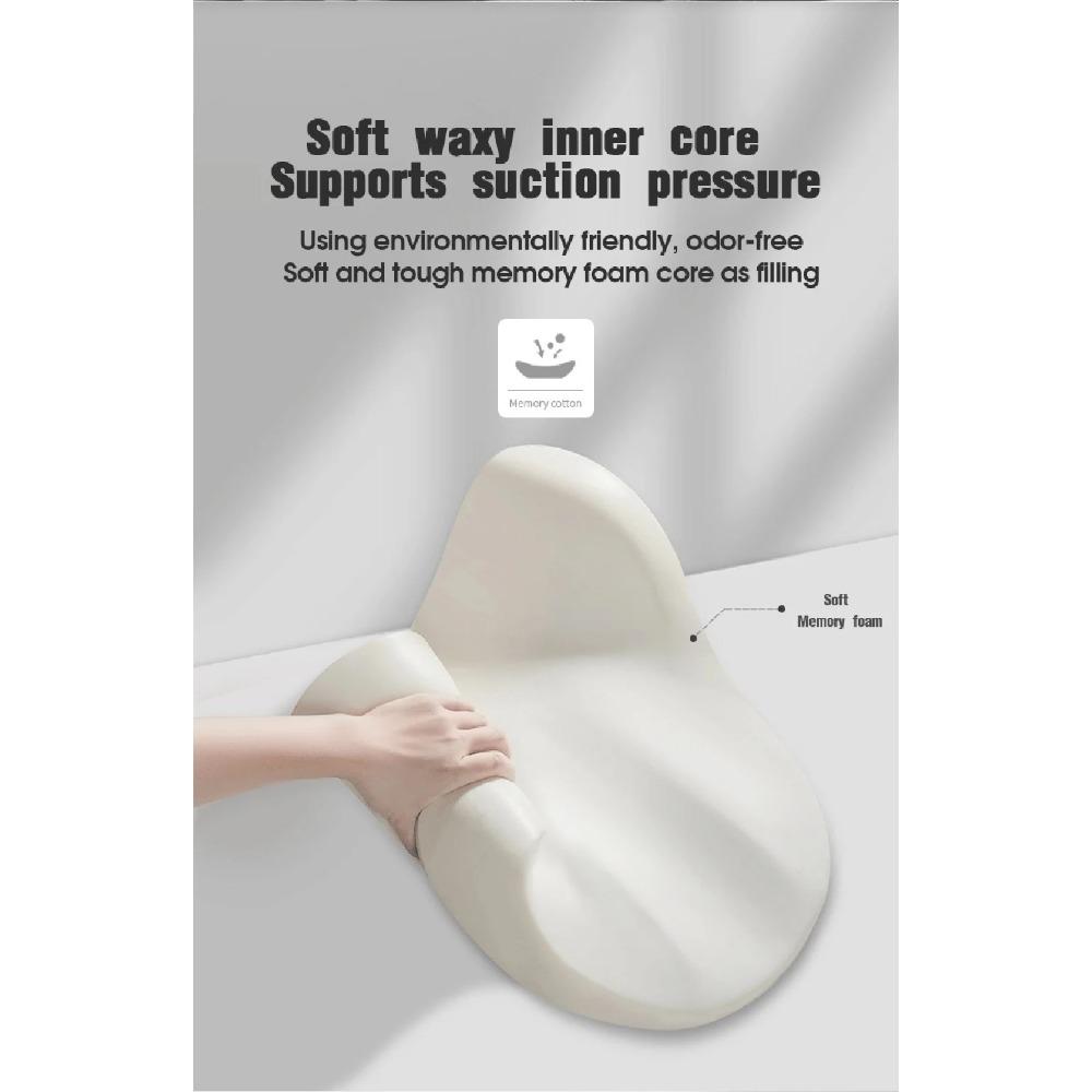 Car Neck Pillow Memory Foam Protective Lumbar Back Support Breathable Car Headrest Cushion Relieve Stress Car Seat Pillow