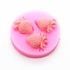 Tři otvory na jahody a ovoce Silikonová forma na výrobu cukru Pomůcky na fondant Formy na ovoce Formy na čokoládu na dorty Nástroje na zdobení
