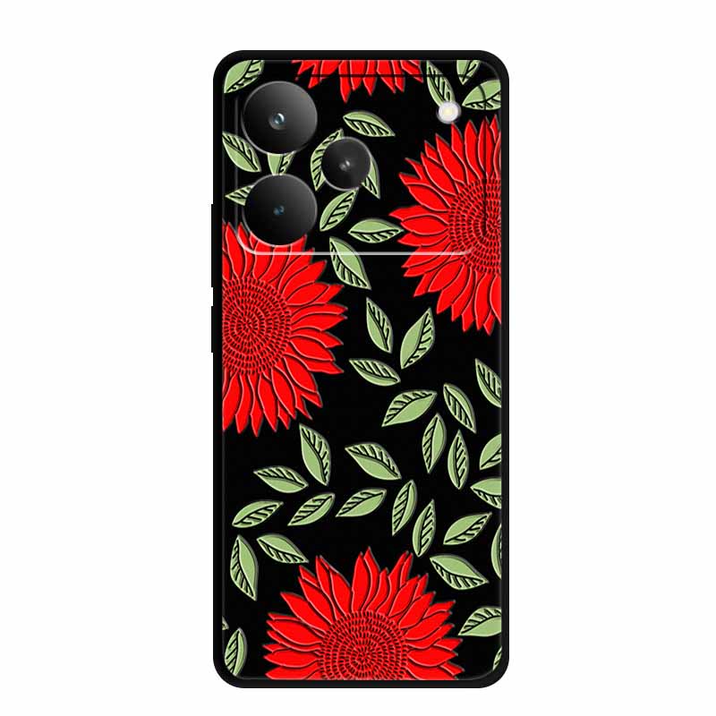 3D Hoesje Voor Realme P4 Pro 5G Telefoonhoesje P4Pro Coque Reliëf Bloemen Siliconen Zachte Achterkant Voor Realme P4 Pro Hoesje P 4 Pro