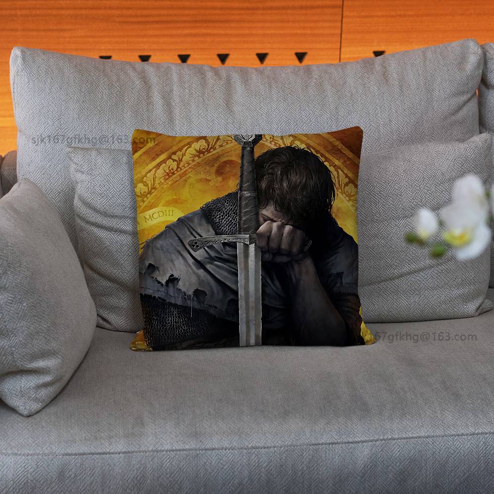 K-Kingdom Come Deliverance Pillow Cover Living Room Sofa Cushion Cover Bedroom Room Bed Pillow Cover Home Decoration