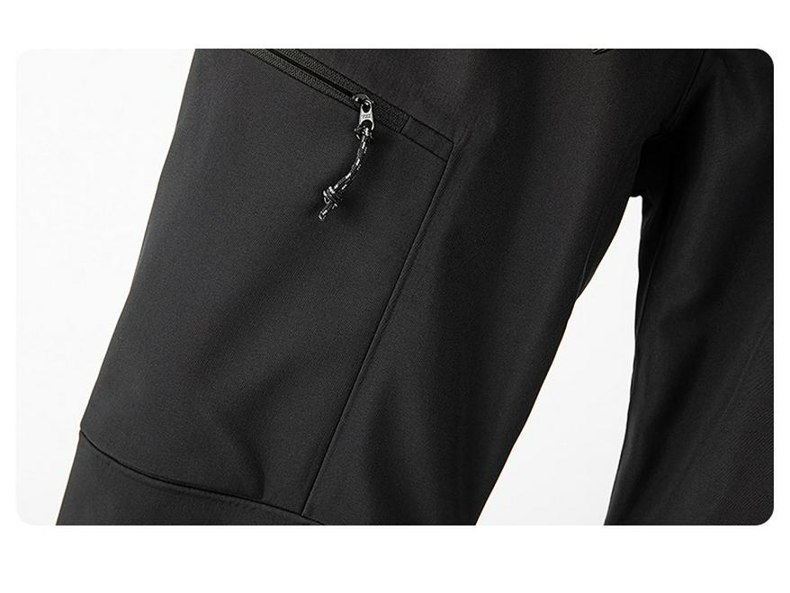 Men's Waterproof Windproof Fleece-Lined Softshell Hiking Pants